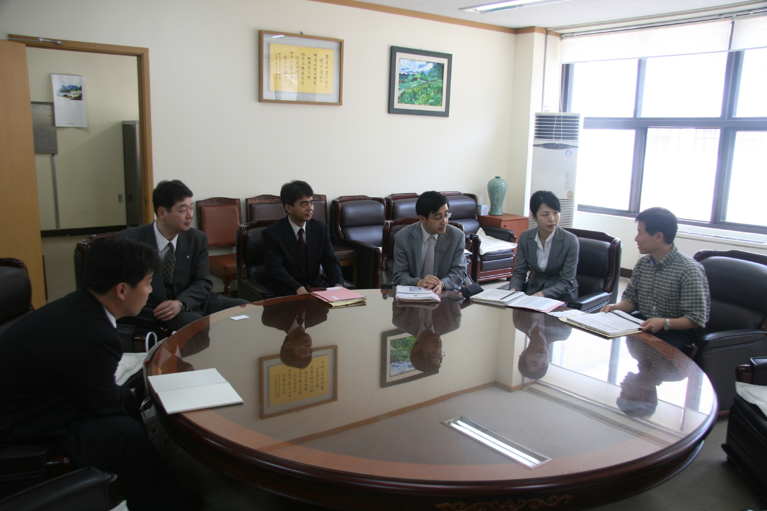 일본 와세다대학 관계자 방문(2008.7.3)